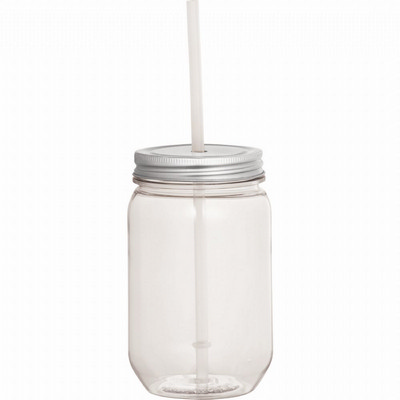 Mason Jar 22-oz. with Silver Tin Lid (SM-6922_BUL)