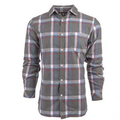 Burnside Apparel Mens L-S Plaid Flannel Shirt - 2XL-3XL