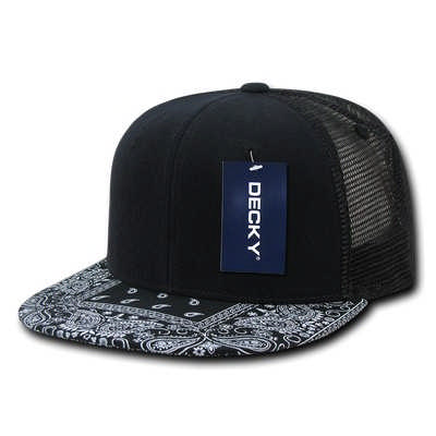 6 Panel High Pro Bandanna Bill Trucker