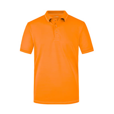 HIGH-QUALITY POLO SHIRT WITH CONTRASTING STRIPES