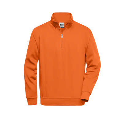 SWEATSHIRT WITH STAND-UP COLLAR AND ZIP