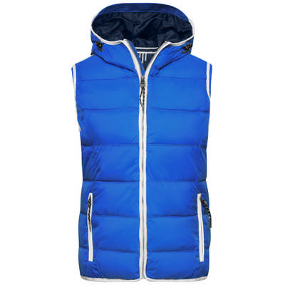 FASHIONABLE PADDED VEST WITH HOOD