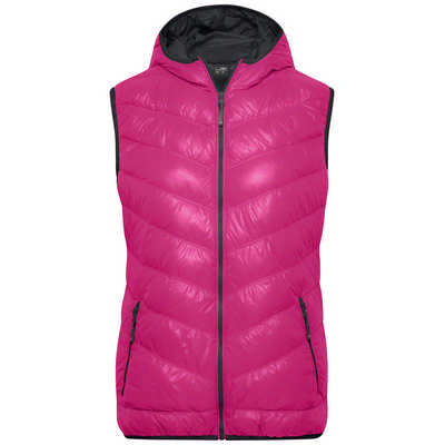 ULTRA LIGHT DOWN VEST WITH HOOD IN CASUAL STYLE