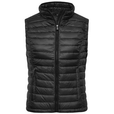 CASUAL DOWN VEST WITH STAND-UP COLLAR