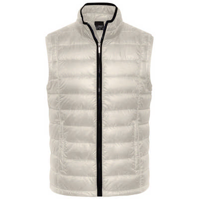 CASUAL DOWN VEST WITH STAND-UP COLLAR