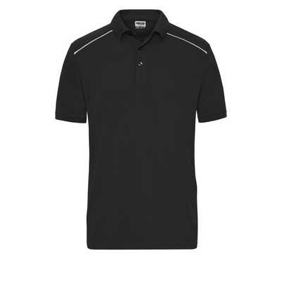 HARD-WEARING AND EASY-CARE POLO SHIRT WITH CONTRASTING PIPING