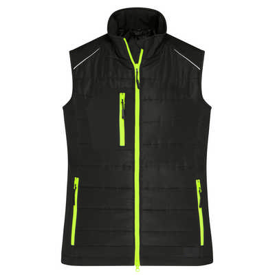 SOFTSHELL VEST OF ATTRACTIVE MIXED MATERIALS