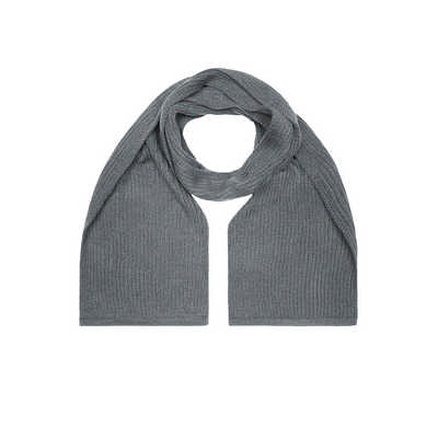 COARSE-KNITTED SCARF WITH HEMS