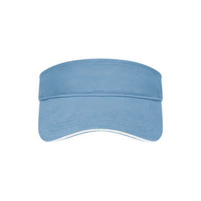 TRENDY SUNVISOR WITH CONTRASTING SANDWICH