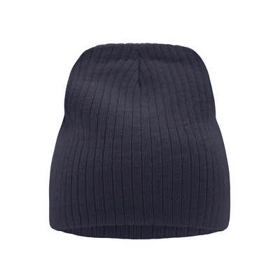 KNITTED CAP IN RIB LOOK