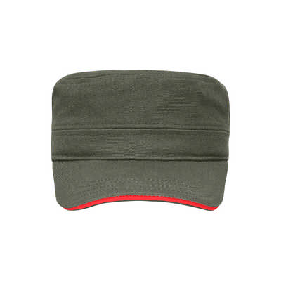 SANDWICH CAP IN MILITARY STYLE MADE OF DURABLE COTTON CANVAS