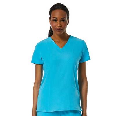 PURESOFT - LADIES 3 - PANELS V - NECK TOP