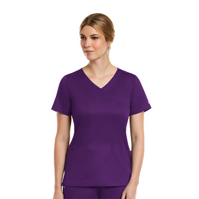 MATRIX - CURVED MOCK WRAP TOP - 2XL-3XL