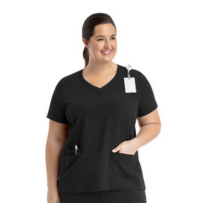 MATRIX PRO - CONTRAST DOUBLE V - NECK TOP - 2XL-3XL