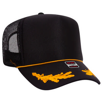 5 PANEL HIGH CROWN MESH BACK TRUCKER CAP