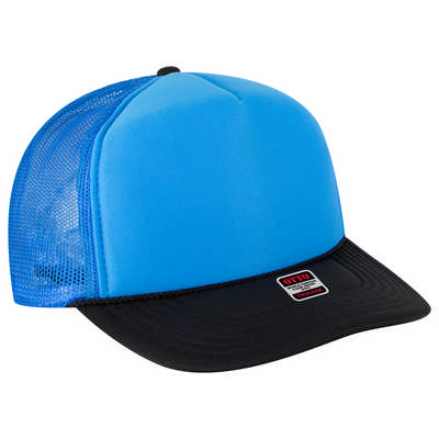 5 PANEL HIGH CROWN MESH BACK TRUCKER CAP