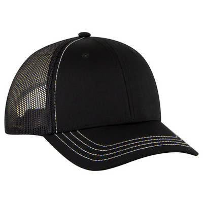 6 PANEL LOW PROFILE MESH BACK TRUCKER CAP - YOUTH