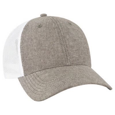 6 PANEL LOW PROFILE MESH BACK TRUCKER CAP