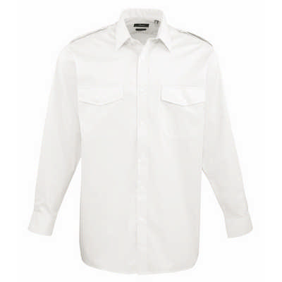 Premier Workwear Long sleeve pilot shirt - 18-19