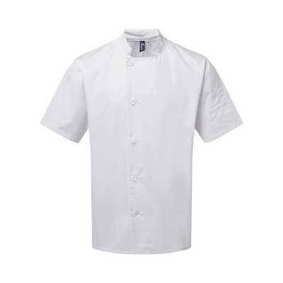 Premier Workwear Chef's essential short sleeve jacket - XS-2XL