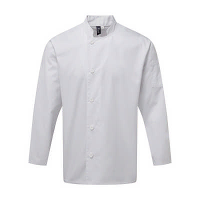 Premier Workwear Chef's essential long sleeve jacket - 3XL-4XL