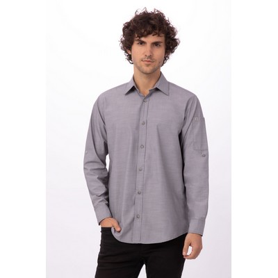 Chambray Shirt- Grey -XS