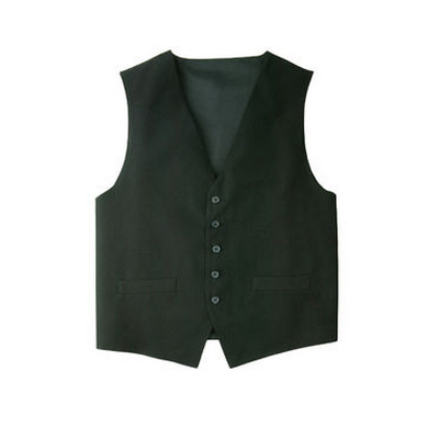 Mens Black Basic Vest (VPME-BLK_CHEF) Mens Black Basic Vest