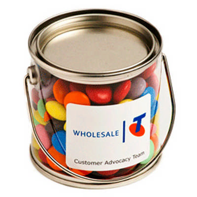 Branded Bucket with Sticker - 170g Choc Beans
