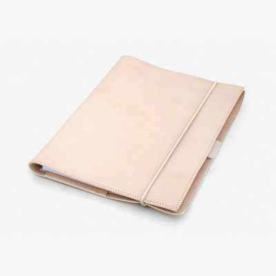 A5 Recycled leather Journal - Natural Veg Tan