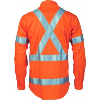 HiVis Cool-Breeze Ctn Shirt w/ X Back & Additional (3746_DNC) HiVis Cool-Breeze Ctn Shirt w/ X Back & Additional