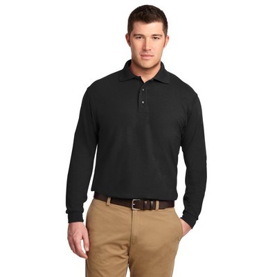 Port Authority Silk Touch Long Sleeve Polo - 6X
