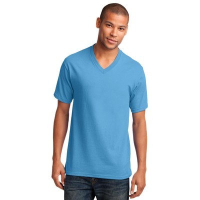 Port & Company Core Cotton V-Neck Tee.: S - XL