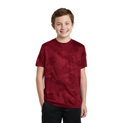 Sport-Tek Youth CamoHex Tee.: XS - XL