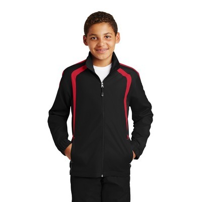 Sport-Tek Youth Colorblock Raglan Jacket.: XS -
