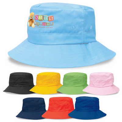 Kids Twill Bucket Hat w/Tog