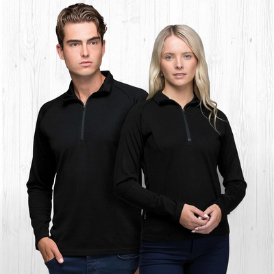 Merino Zip Pullover - Mens