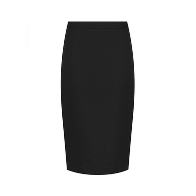 Gloweave Womens Washable Longline Pencil Skirt - Black • by Runsmart