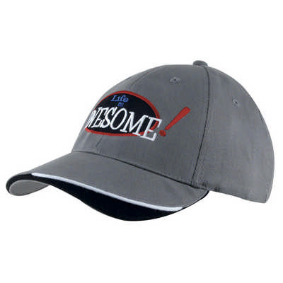 Brushed Heavy Cotton Cap with Indented Peak