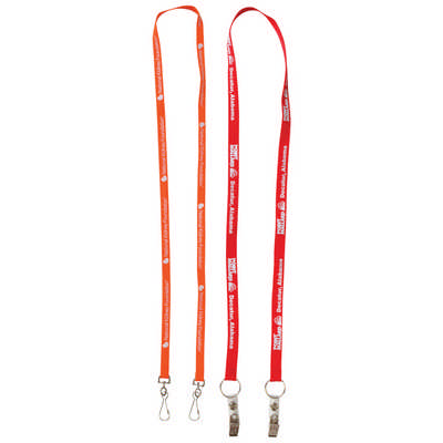 10mm Dual Attachment Custom Lanyard (L911.10_PB) 10mm Dual Attachment Custom Lanyard