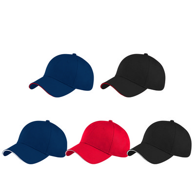 CAHW03 Cougar Baseball Cap With Sandwhich Peak (CAHW03_OC) CAHW03 Cougar Baseball Cap With Sandwhich Peak