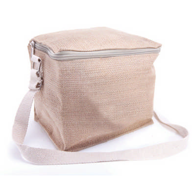 6 Can Jute Cooler Bag