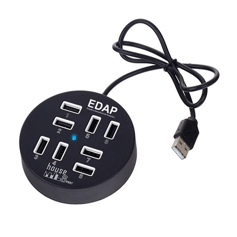 Circular 8 Ports 2.0 Usb Hub (OC32X151_OC)