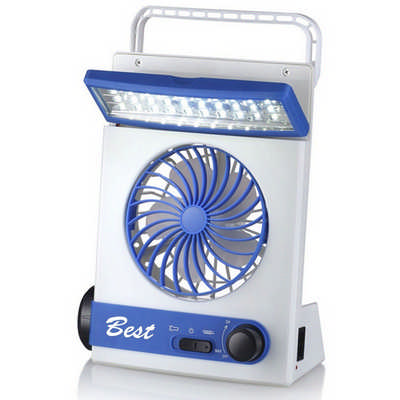 Emergency Solar Fan With Led Light (OC33X261_OC)
