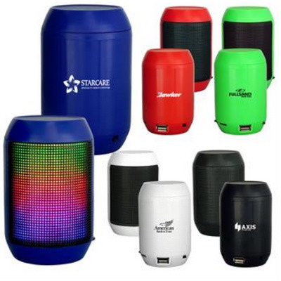 Barrel Light Up Bluetooth Speaker (OCTAP1014_OC) Barrel Light Up Bluetooth Speaker
