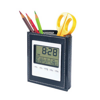 Lcd Clock With Pen Holder (PEHB01_OC)