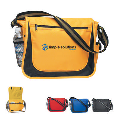 SATB22 Messenger Bag With Matching Striped Handle (SATB22_OC) SATB22 Messenger Bag With Matching Striped Handle