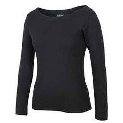 C OF C LADIES L/S BOAT NECK TEE 6 - 20