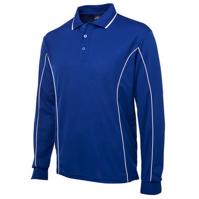 PODIUM L/S PIPING POLO 2XS - 5XL