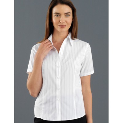 Fine Stripe Womens Business Shirt (107WH_JKEV) Fine Stripe Womens Business Shirt