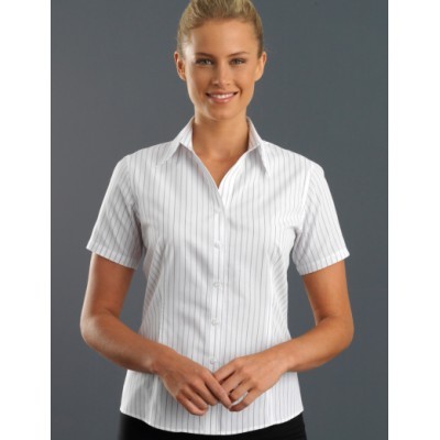 Classic Stripe Womens Business Shirt (109GR_JKEV) Classic Stripe Womens Business Shirt